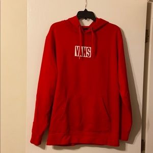 VANS New Stax Mens Hoodie Red